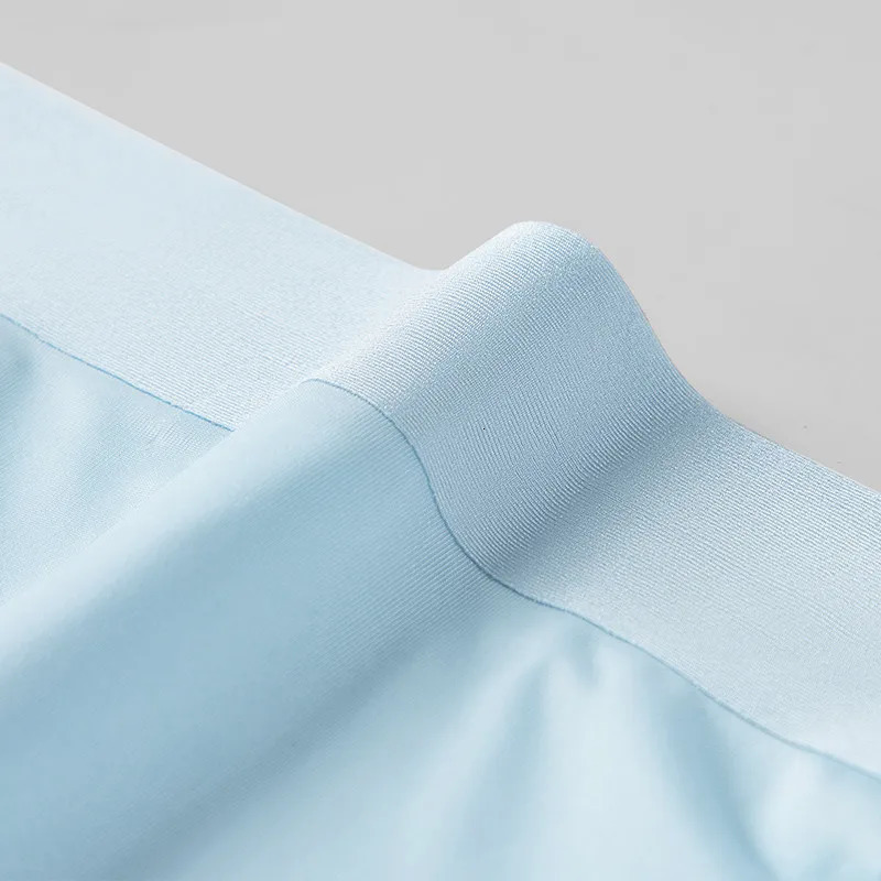 MiiOW 4Pcs Cool Ice Silk Mens Panties Antibacterial Mesh Mens Underwear Boxers Seamless Breathable Man Underpants Trunks 250605