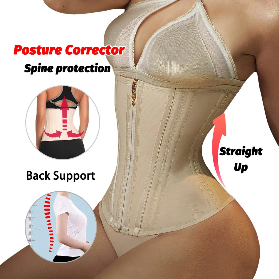 Corset Reducing Shaper Girdles Colombian Hourglass Body Sculpting Binders Belt Modeling Strap Postpartum Fajas Female Shapewear 250605