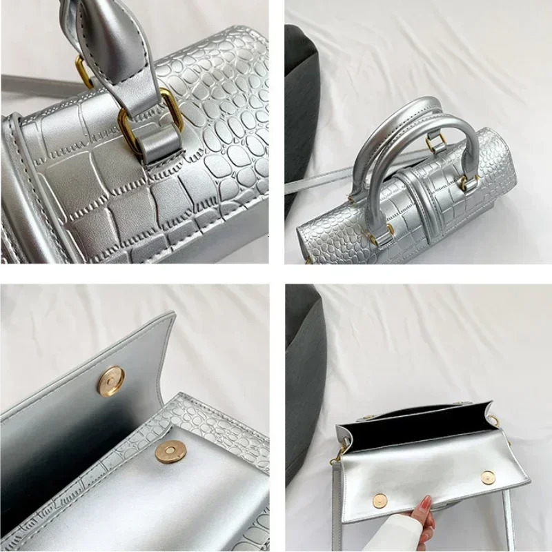 Fashion Ladies Shoulder Bag Purses and Handbags High Quality PU Stone Pattern Crossbody Bag for Women Armpit Clutch Bag 250605