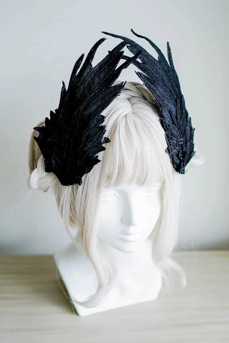 Hot Black White Angel Wing Hair Clips Angel Wing Hairpin Lolita Barrette Girl Gothic clip Cosplay Halloween Headwear Accessories Z250605