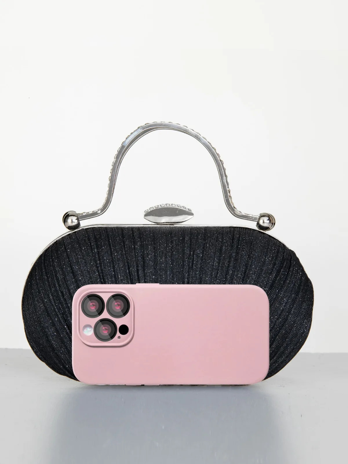 Glitter Bling Glamorous Evening Bags Mini Rhinestones Decorated Box Shaped Dinner For Party Girl Women Prom Banquet 250605