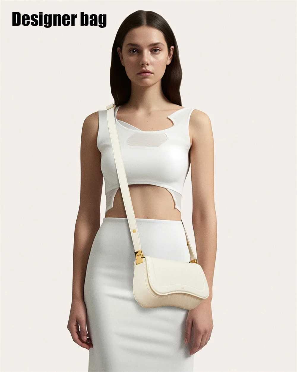 JW PEI Niche Designer New Tide Fashion Light Luxury Crossbody Brand Bag Retro Baguette Bag Commuter Bag Underarm Handbag M250606