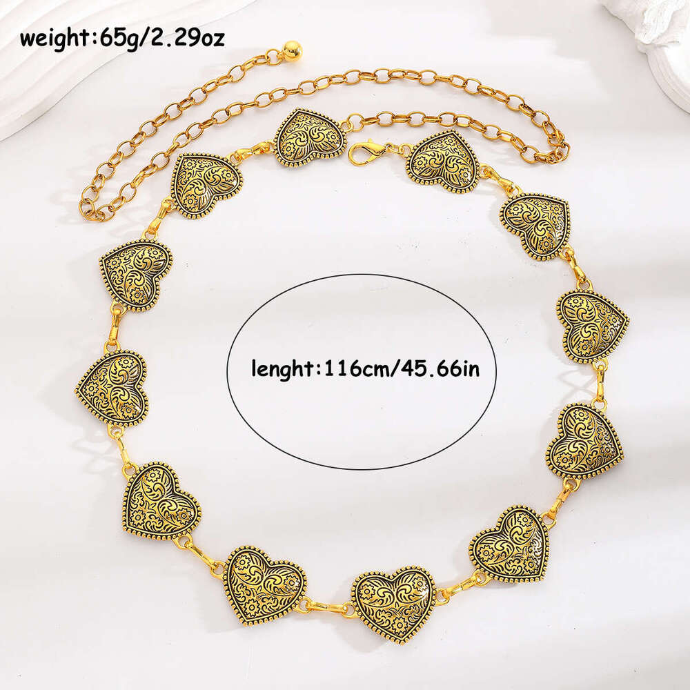 Accessories Bohemian Style Gold Waist for Women Turquoise Alloy Pants Chain