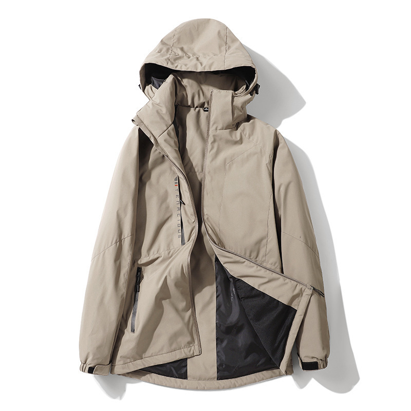 Ddmyoutdoor New One Piece Assault Jacket Contrasting Color Cotton Coat Men S Women S Outdoor Waterproof And Warm Hiking Suit Jackets