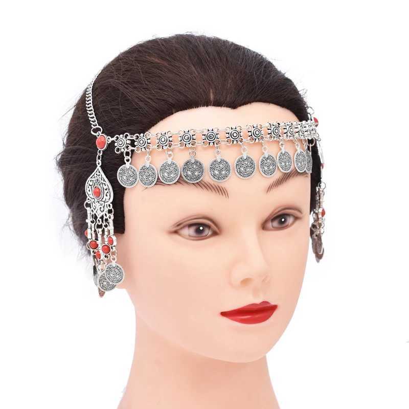 Vintage Kadn Sa Taklar Trk Para Kolye Pskl fadeli Parti Sa Aksesuarlar Bohemian Etnik Charms Kafa Band Kadn Z250605