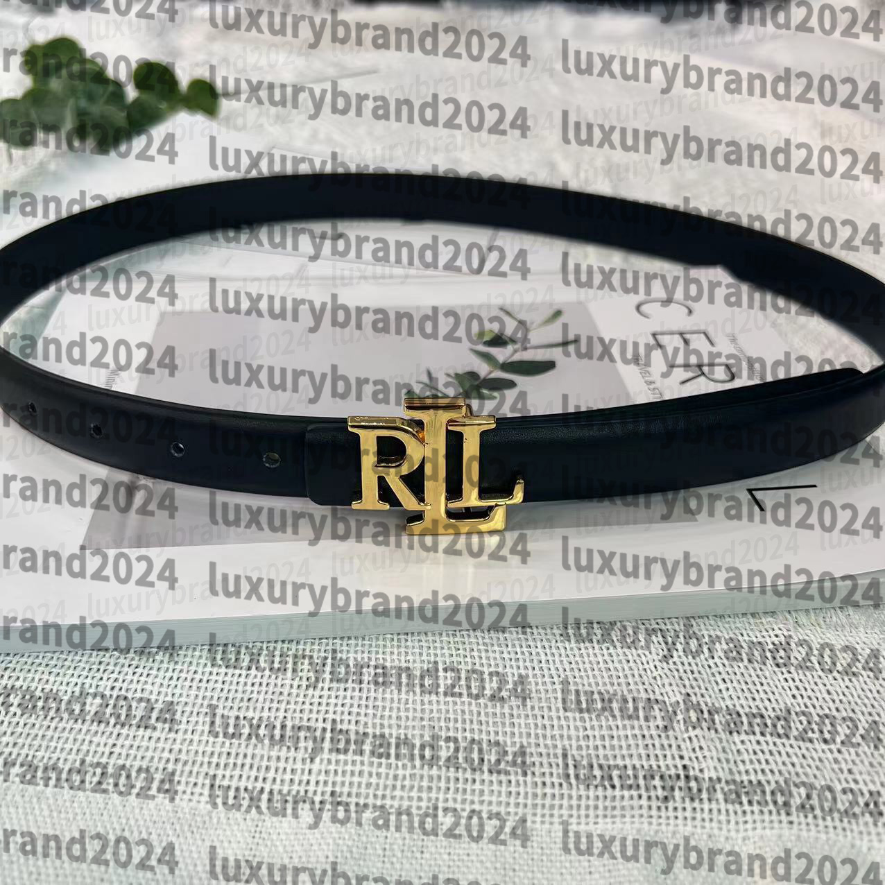 Luxury Designer Belt Women's Letter Smooth Buckle Classic French Gril Belt