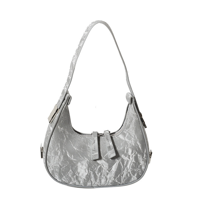 Free Shipping Designer Bag New High-end Niche Design For Women's Underarm Bag Fashionable Simple And Versatile Portable One Shoulder Crescent Bag