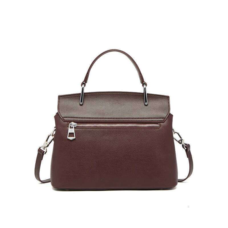 2025 New Handcraft Hot Real Bag Wine Color Genuine Leather Handbag Shoulder Bags Pillow Female Fashion Hot#Yc599