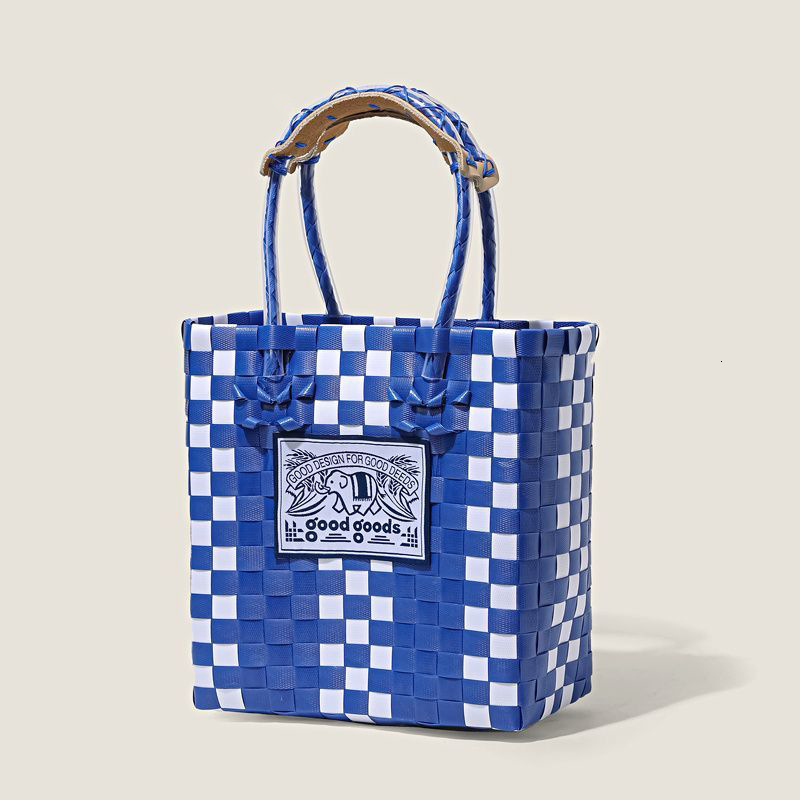 Quality New Style Internet Celebrity Elephant Bag Summer Rainbow Bag Handwoven Basket Bag Niche Trendy Brand Large Capacity Tote Bag New Free Delivery