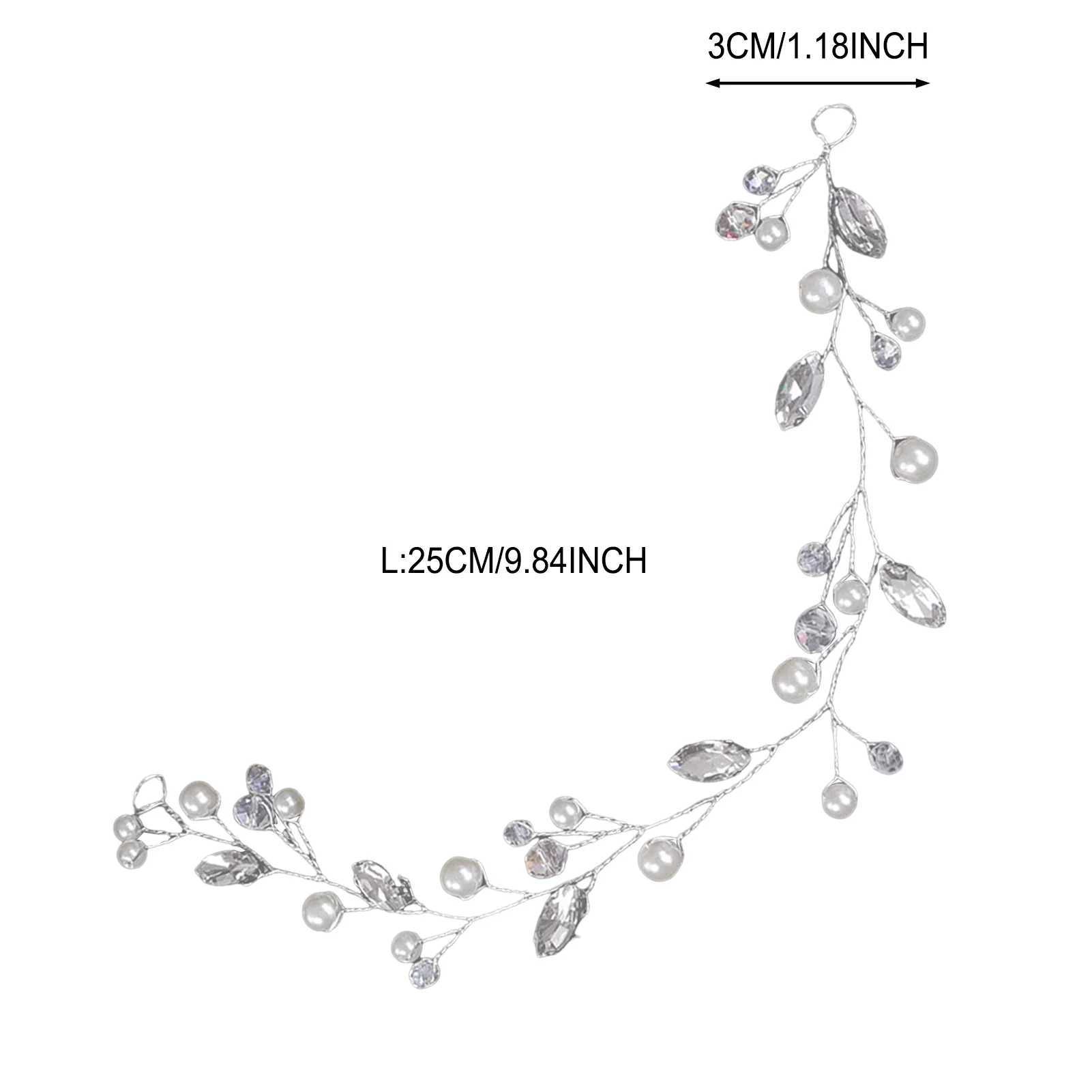 Women Wedding Bridal Hair Accessories for Party Hairband Rhinestone Hair Vine Fashion Hair Jewelry Handmade Prom Hair Ornaments Z250605