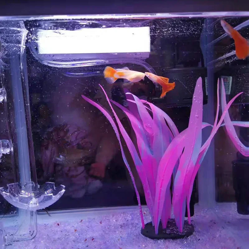 Artificial Swim Glow Kelp Aquarium Decoration Aquatic Plants Water Grass Fish Tank Ornaments Underwater Landscape Accessories 250604