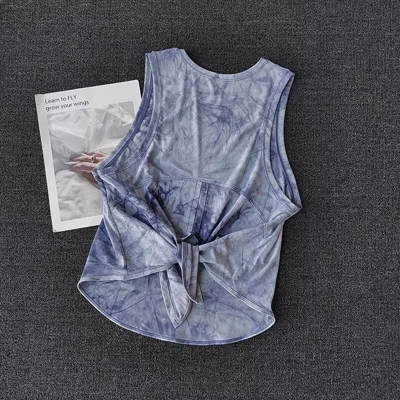 Sports Vest Women's Quick Drying Loose Running T-Shir Fiess Top Sleeveless Yoga Shirt Beautiful Back Breathable Mesh T-shirt