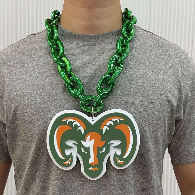Fan Chain Baseball Ice Hockey Football Club Oversized Foam Necklace 3D EVA Team Big Chain With