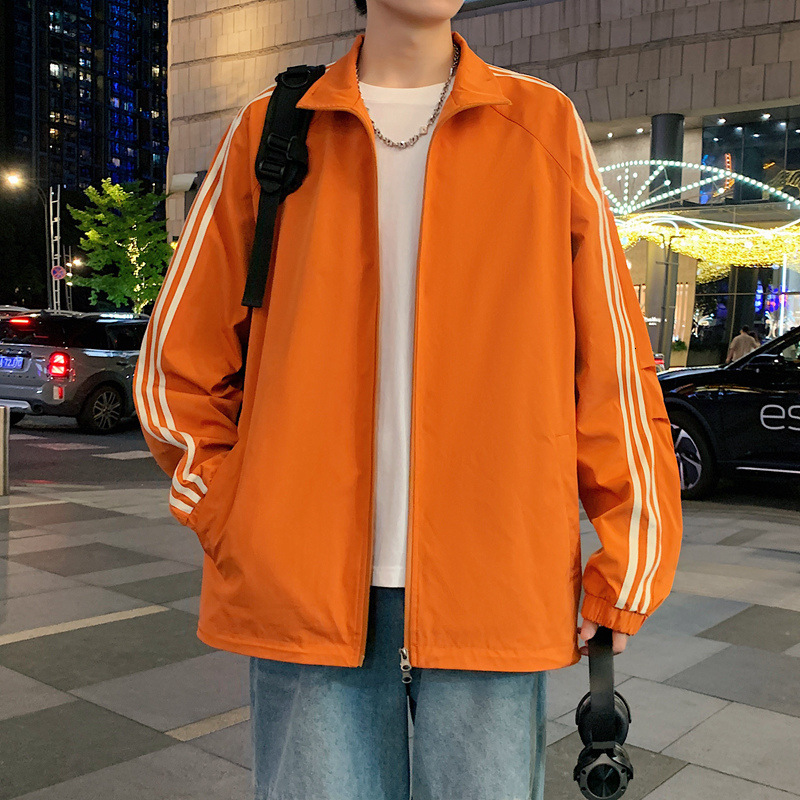 Ddmyoutdoor Spring And Autumn Men S Three Trendy Brand Windproof Waterproof Loose Oxford Horizontal Bar Jacket Couple S Style Jogging Suit