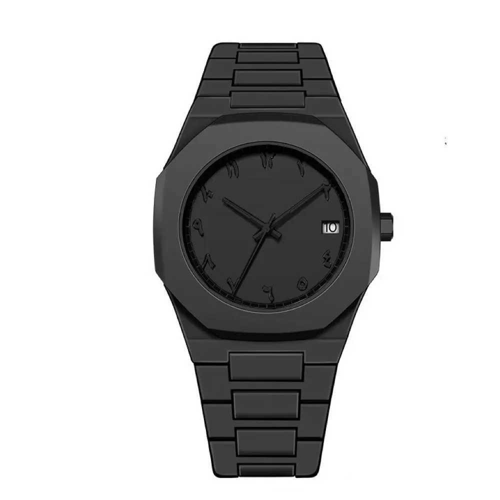 Mens Fashion Large Dial Watch Simple Mens Business Plastic Strap Quartz Watch Mens Leisure Clock Relogio Masculino Y250605