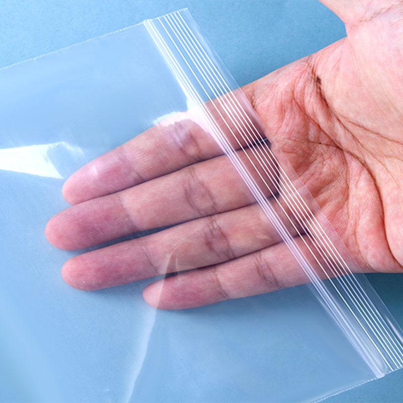 Different Sizes Plastic Zipper Zip lock Sealed self-sealing Bag Supermarket Food Transparent Storage Bags