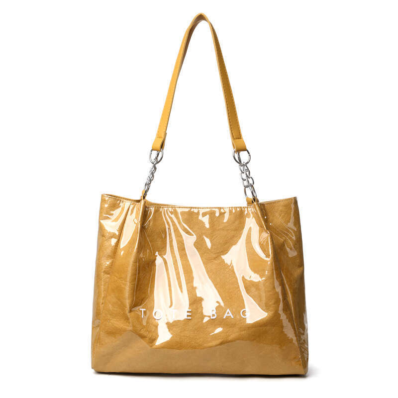 Tote Tyvek Shoulder Letter Transparent Handbag Travel Outdoor Beach Bag
