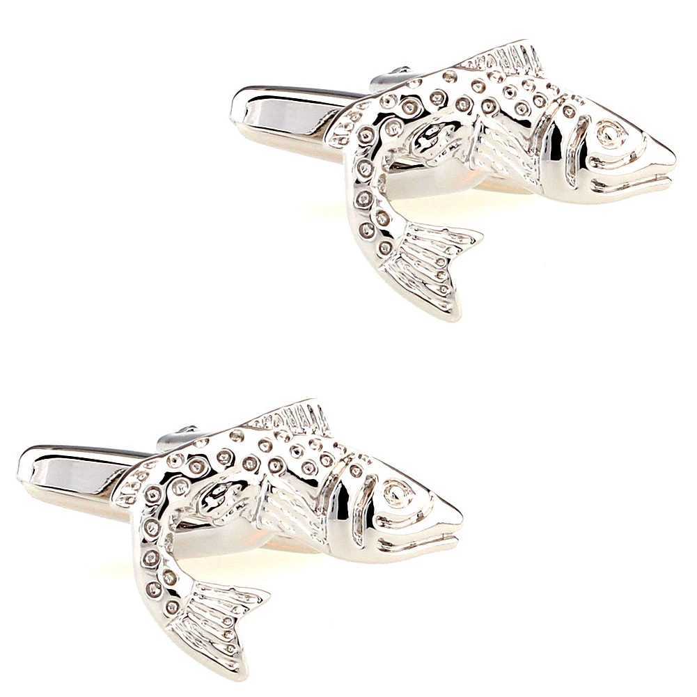 4 Styles TZG Fashion Animal Cufflinks Men Cuff Links Fish Sheep Deer 1 Pair Shipping W250606