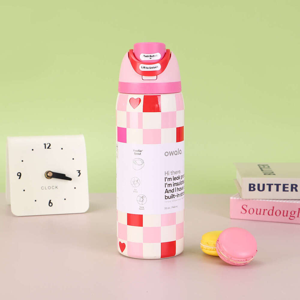 Owala FreeSip fruit stainless steel insulated cup, outdoor portable straw bouncing cup, kettle, water cup, new kettle