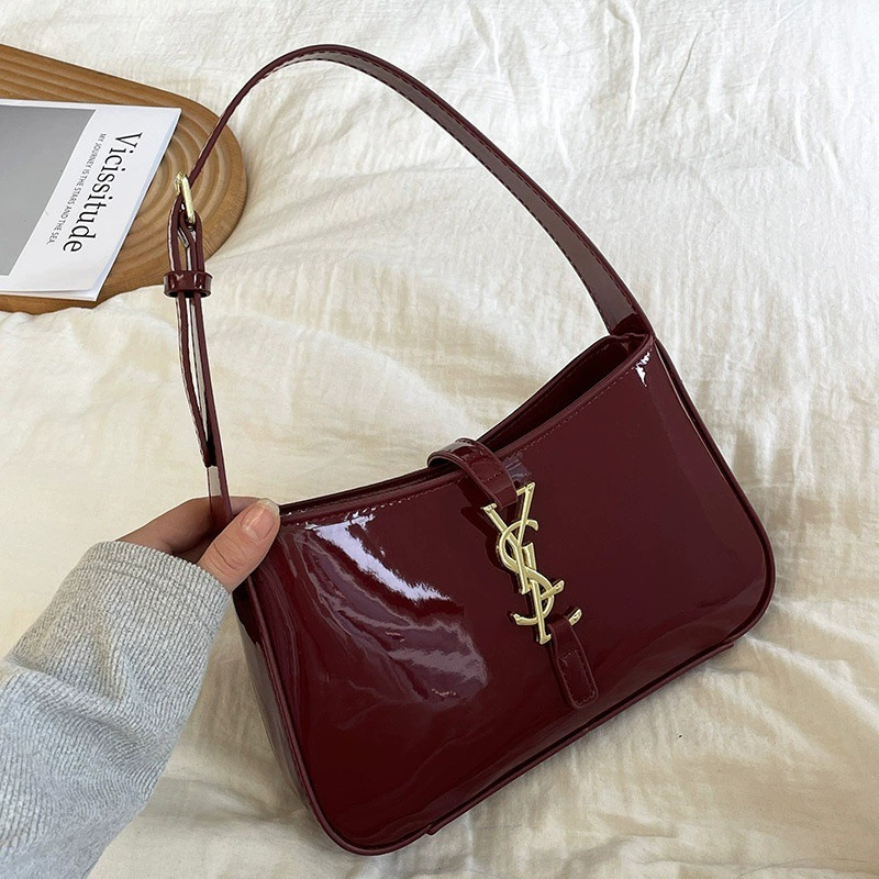 Designer bag free shipping 2025 new fashionable high-end texture armpit bag, single shoulder crossbody bag for women