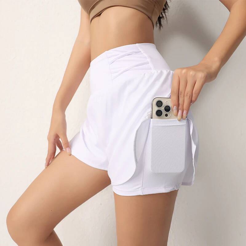 Ddmyoutdoor New Womens Gym Workout With Pocket Women Casual Fiess Yoga Shorts Jogging Suit