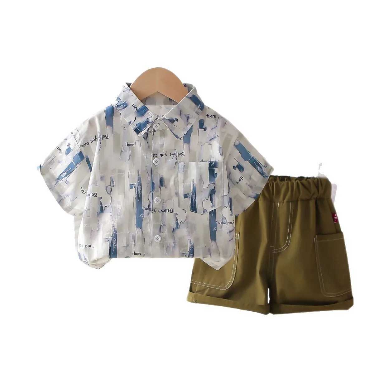 Boys Clothing Sets Summer 2025 Children Fashion Shirts Shorts 2pcs Party Suit For Baby Short Outfits Kids Tracksuits Toddler 5Y R250606