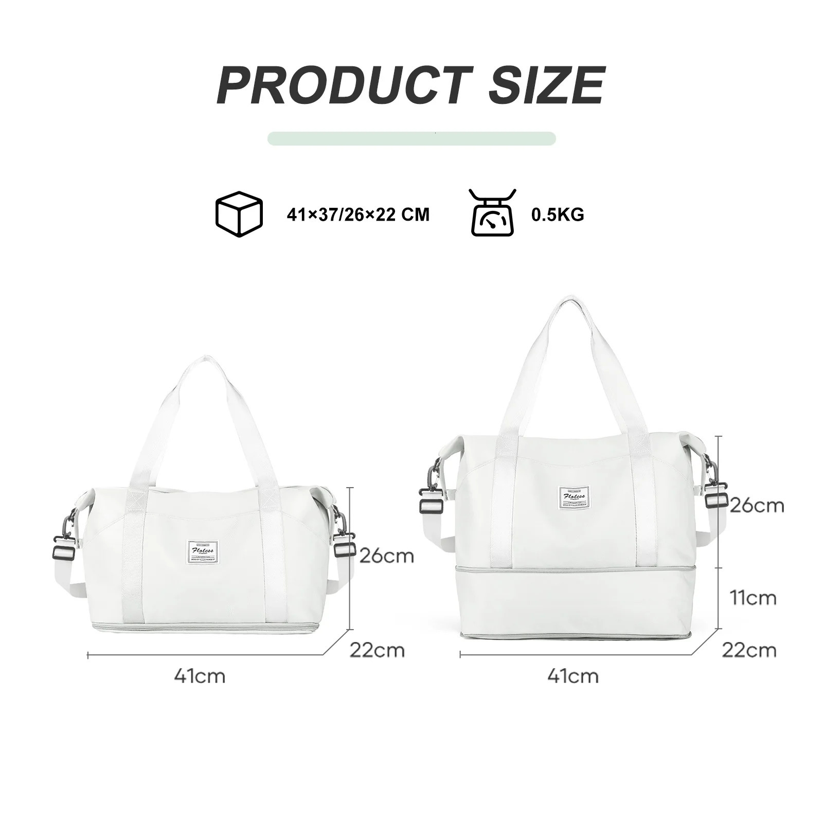 Expandable Travel Duffle Bag for Women Carry On Weekender Overnight Shoulder BagGym Tote Bag Wet Pocket Delivery Hospital Bag 250605