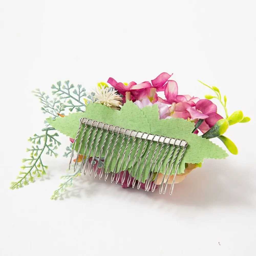 Shining Wedding Jewelry HeaDWear Bridal Hair AccESSories Flower Hair Comb Flower Hair Comb Bridal Crystal Hair Ornaments Z250605