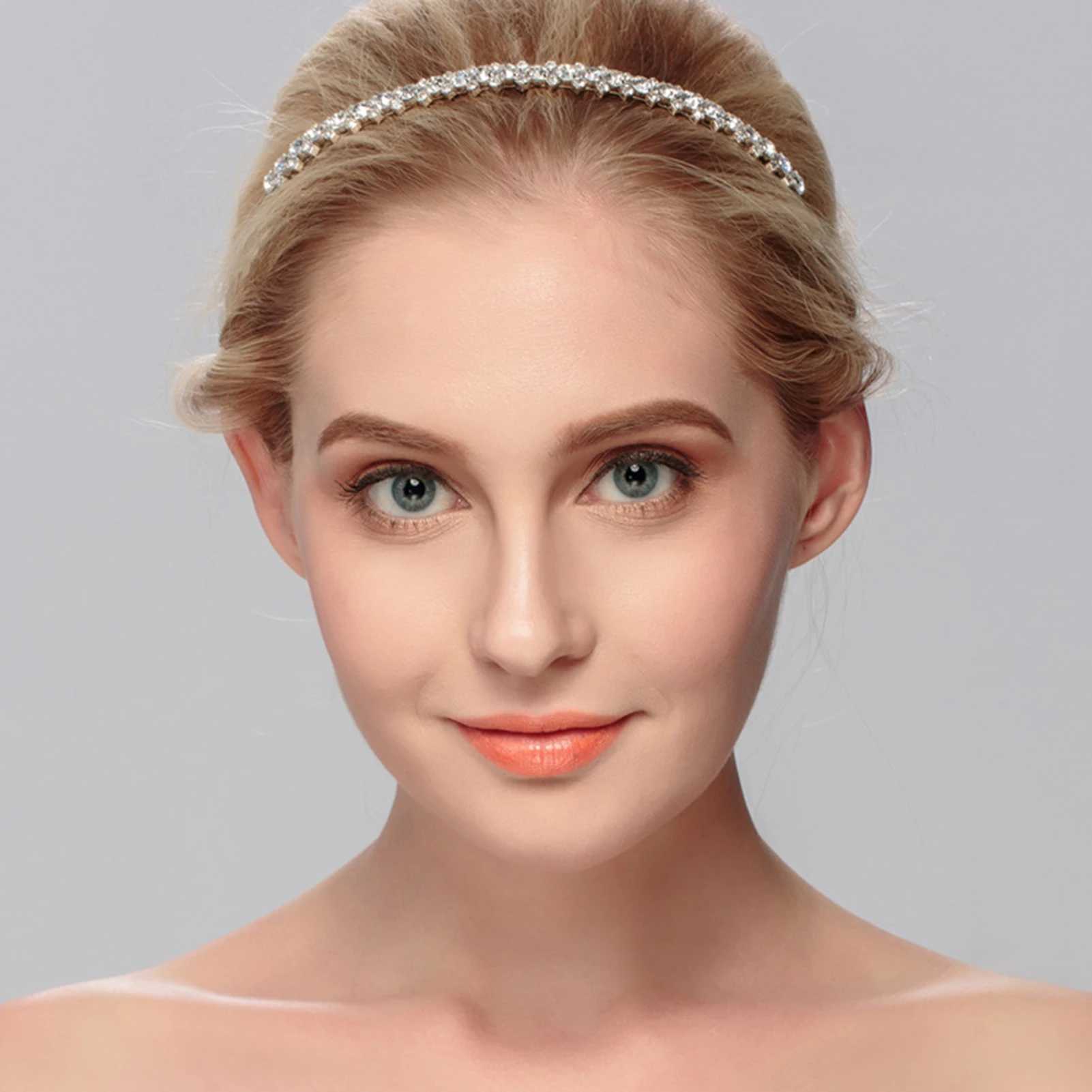Baroque Hairbands With Rhinestone Fashion Wedding Hair Accessories Bridal Marriage Prom Tiaras For Women Charming Hair Jewelry Z250605