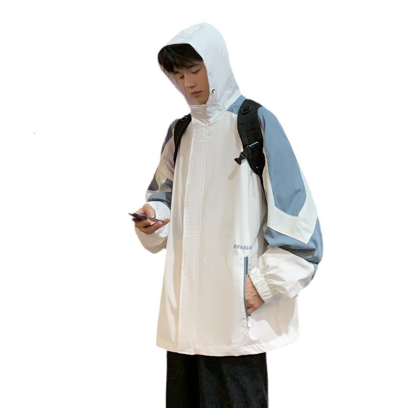 Ddmyoutdoor Men S Spring And Autumn New Trendy Brand Minimally Embroidered Casual American Workwear Waterproof Jacket Jogging Suit