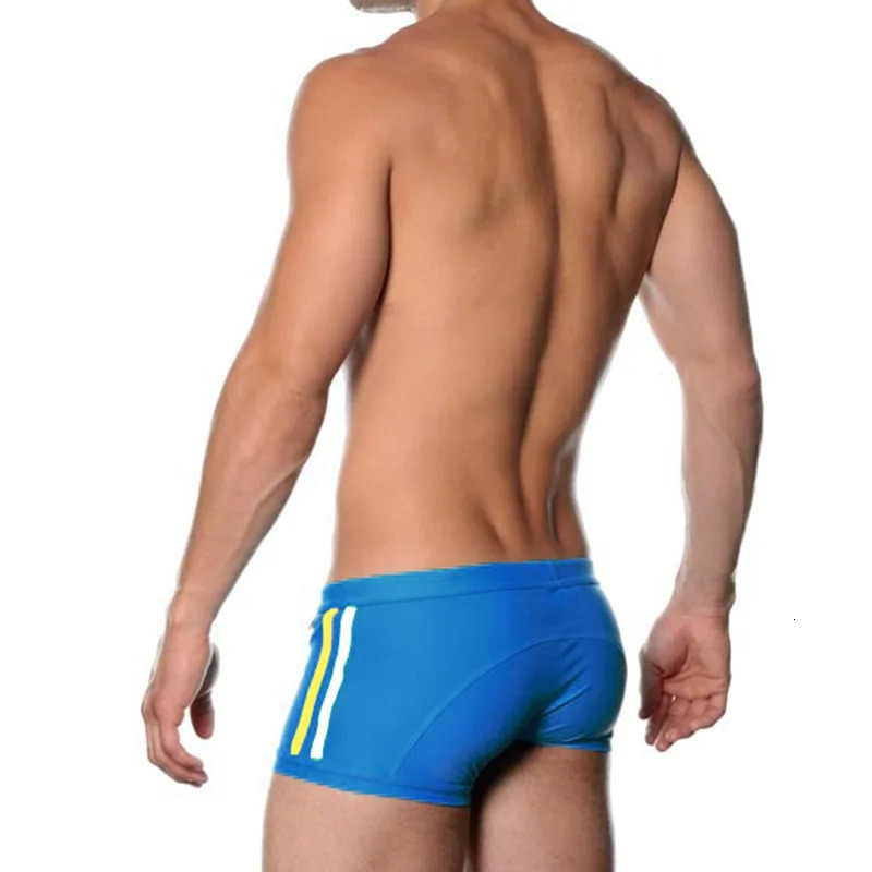 Mens boxer trunks sexy fashion bag exciting convex swimming trunks beach spring anti-embarrassment bathing suit 250530
