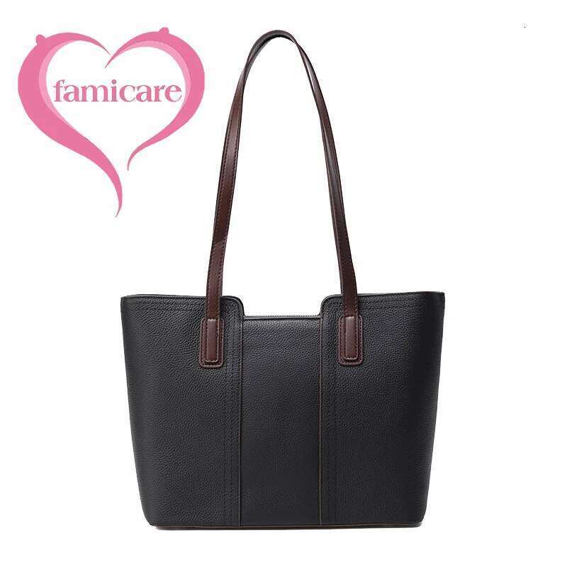 Lady Large Capacity Tote Women Fashion Versatile Single Shoulder Commuter Handbag Female Genuine Leather Underarm Bags 2025/06/06