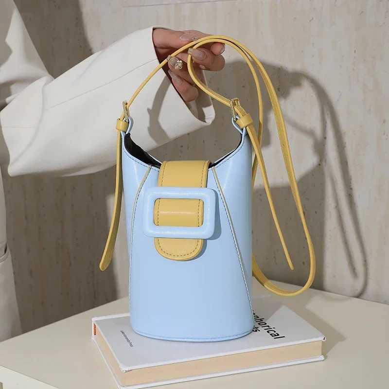 Fashion Small Crossbody Bags Women Small PU Leather Shoulder Messenger Bag For Girls Pink Bags Ladies Phone Purse Bucket Bag M250606