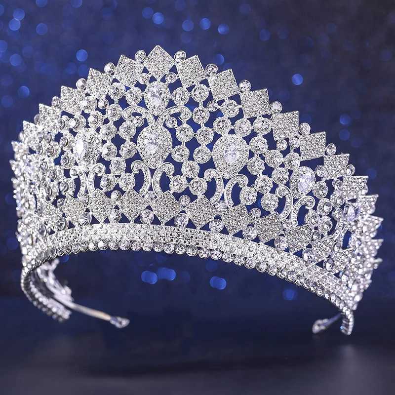 Levery Zircon Beauty Pageant Crown Headwear Bride Jewelry Z250605