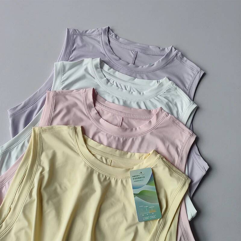 Yoga Suit, Women's Summer Thin Breathable Loose Sports Vest T-shirt Running Training High-end Feeling Temperament Fiess Suit