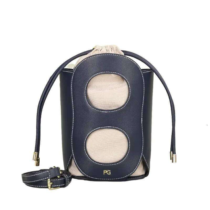 PG Women's Fashion Shoulder High Quality Crossbody Bag Brand 2024 New Trend Solid Color Cutout Tote