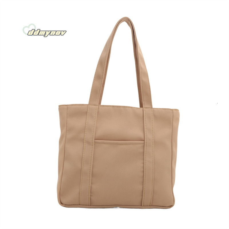 Fashion Canvas Large Capacity Tote 2025 Summer Trend New Shoulder Student Simple Commuter Women's Bag ddmynov