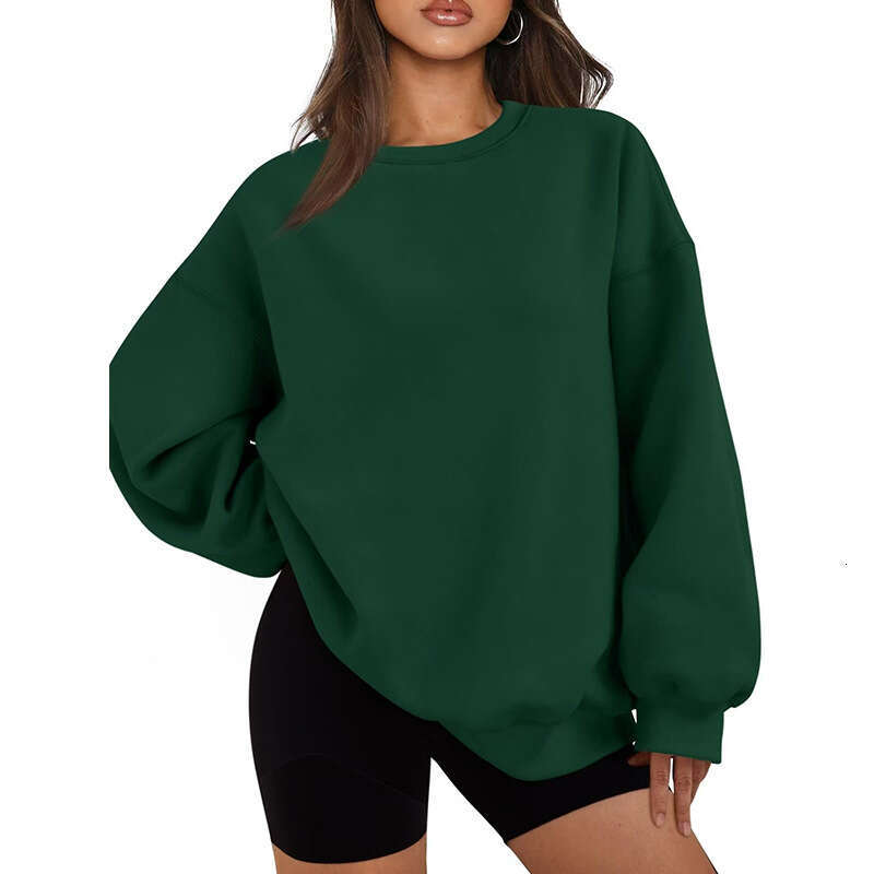 Spring Autumn Winter Unisex Loose Fit Sports Crewneck Pullover Sweatshirt Long Sleeve Casual Top B5