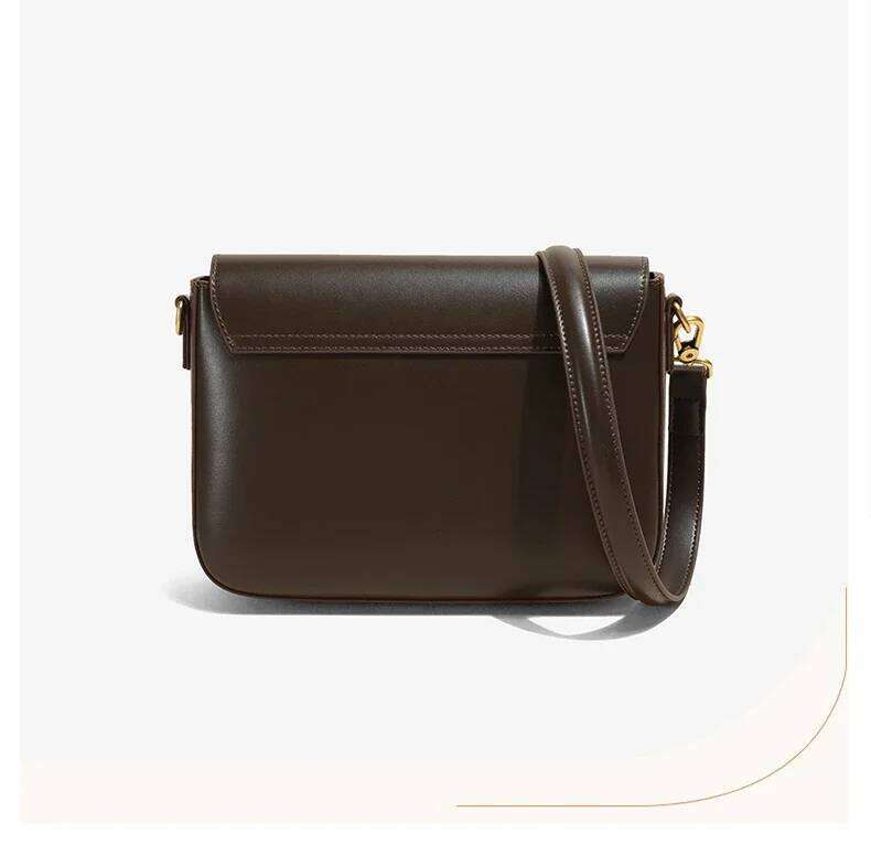 Designer Bags 2025 Women's Cowhide Small Fashion Square Female Cow Genuine Leather Crossbody Bag Ladies Commuting Flap Box Retro Handbags Lady Lu