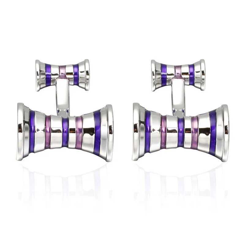 Business Shirt Cufflink for Men Brand Black Cuff Link Wholesale Button High Quality Round Luxury Wedding Male Cufflink W250606