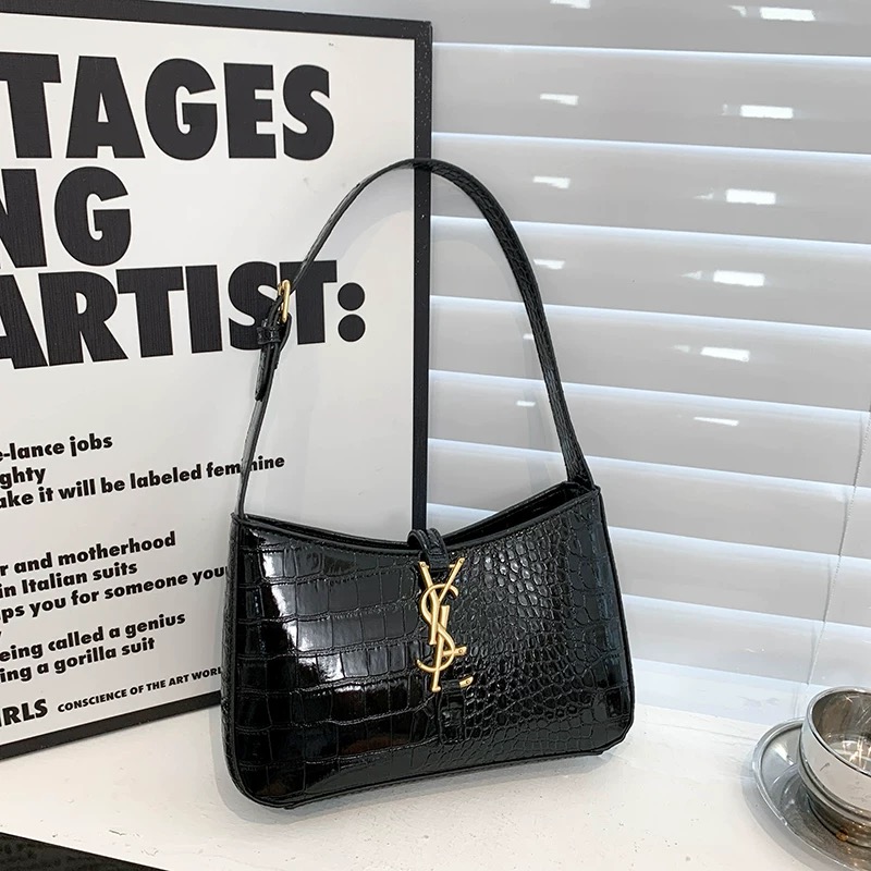 Designer Bags Fashion Shoulder Bags High Quality Classic Patent Leather Underarm Bags Ladies Handbags Fashion Hundreds Commuter Genuine Leather Purses