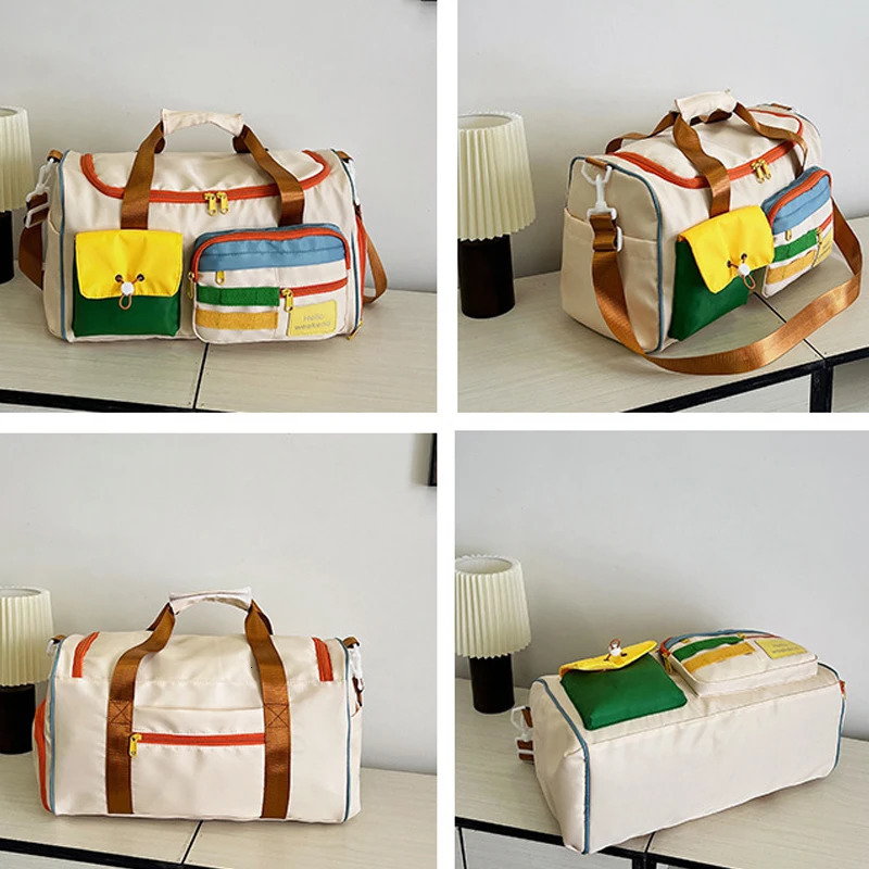 Large capacity Cosmetics Travel Bag Professional Fitness Bag Yoga Swimming Training Backpack Satchel Shoulder Crossbody Tote Bag 250605