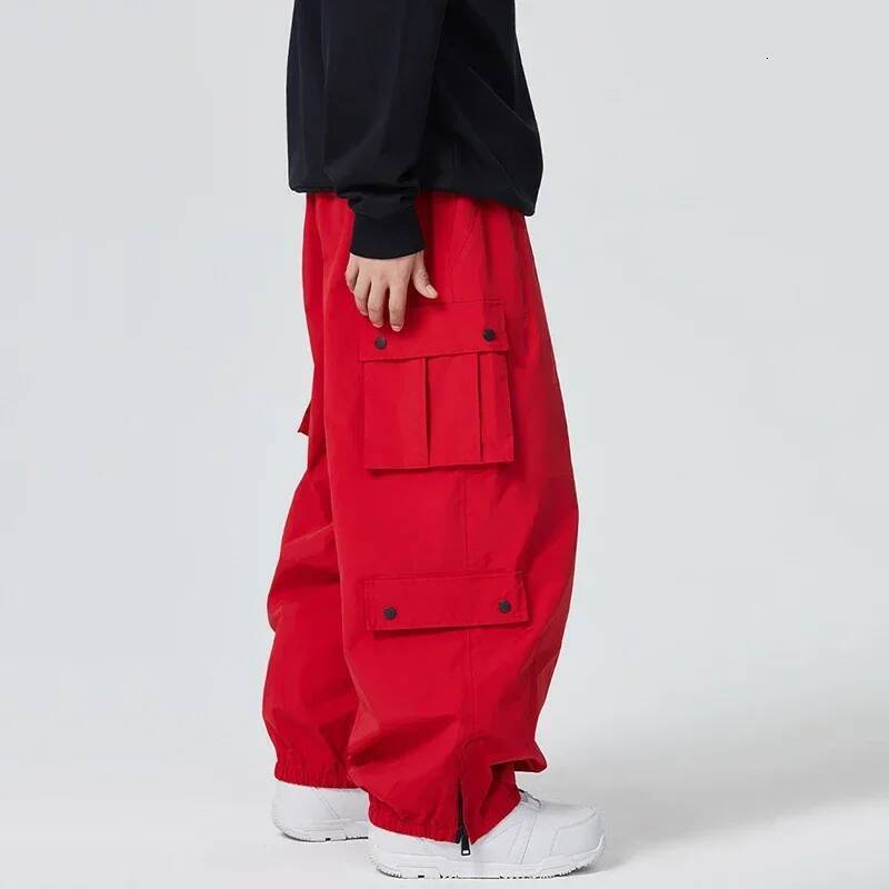 Ddmyoutdoor Outdoor Sport Snow New Women Waterproof Ski Overalls Man Loose Skiing Pants Winter Pro Warm Windproof Couple Trousers Jogging Suit