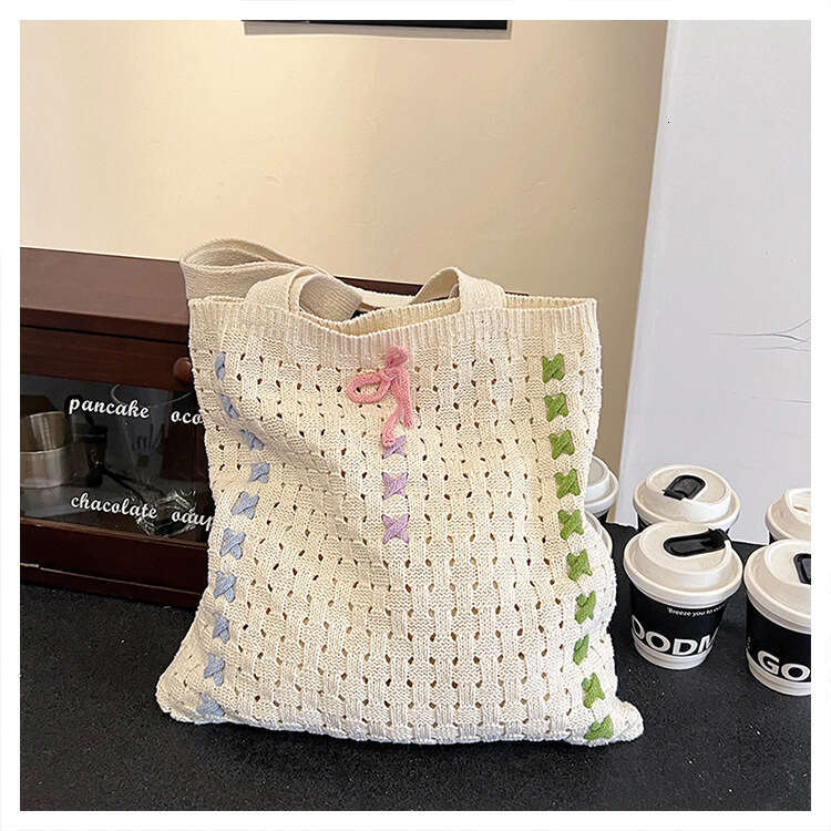 Korean Style Trendy Woven New Textured Fresh Shoulder Crossbody Fashionable Women's Bag B5