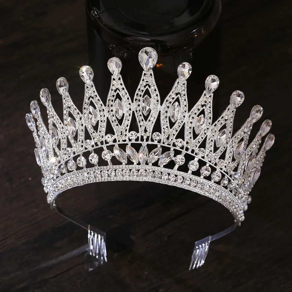 Miss Universe Paraguay Angola Crown With Comb Bridal Tiara Pageant Diadem Bride Headdress Wedding Dress Hair Jewelry Accessories Z250605