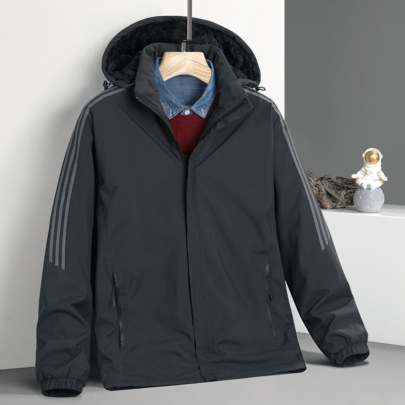 Ddmyoutdoor Outdoor Assault With Men S Fleece One Piece Jacket Thickened Windproof And Warm Outdoor Casual Cotton Jacket Jackets