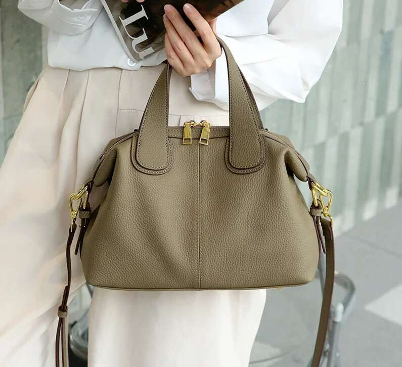 Designer Bags 2025 Women's Cow Genuine Leather Tote Bag Head Layer Cowhide Crossbody Bags Female Large Capacity Shoulder Handbags For Ladies Luxu