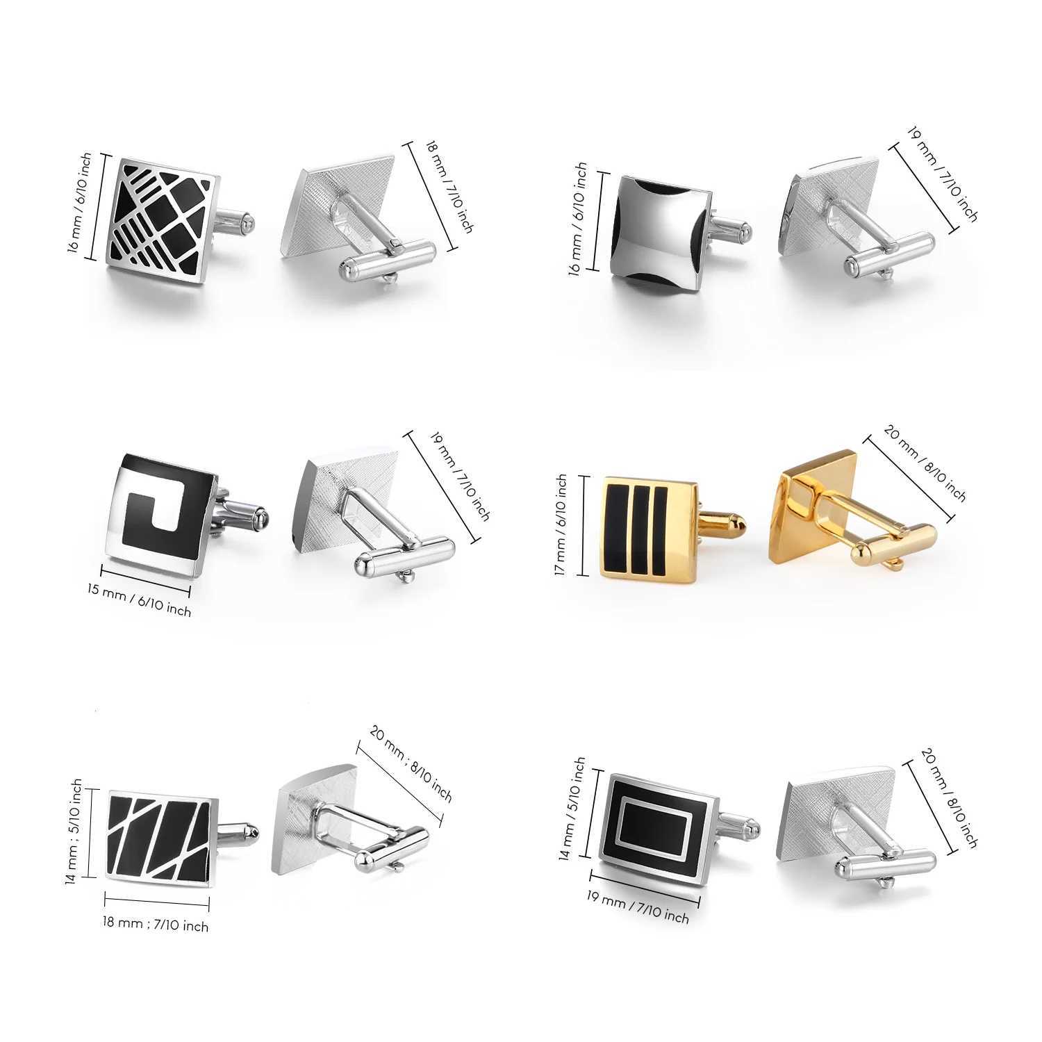 12 Pairs Set Cufflinks For Men With Box Tie Clips Cufflinks Mens Shirt Pisa Ties Mens Cuffs Souvenirs For Wedding Guests Gifts W250606