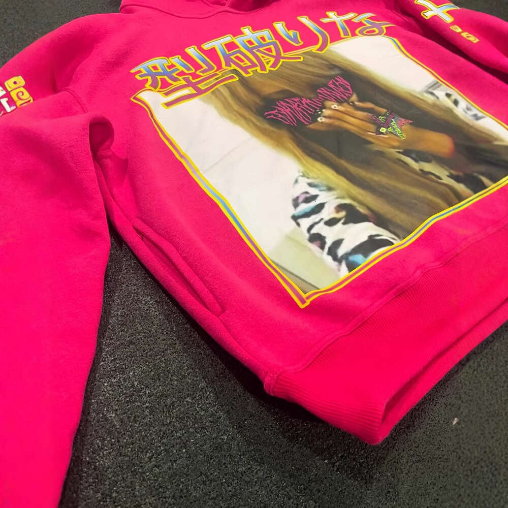 Hoodie with Printed Pattern Long Sleeve Pullover Street Fashion Y2K ddmypluto