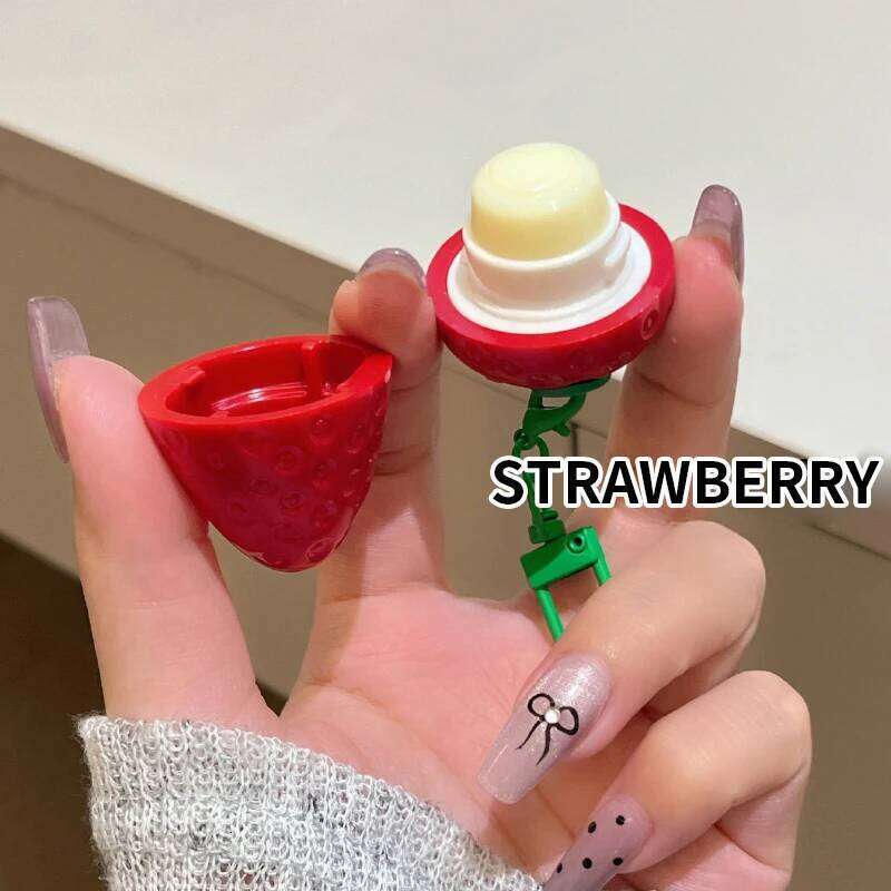 Peach, Strawberry and Nut Hydrating Lip Balm Winter Anti-freeze, Anti-Crack Repair Moisturizing free shipping